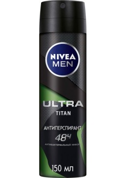 Антиперспірант Nivea Men Ultra Titan з антибактеріальним ефектом, 150 мл